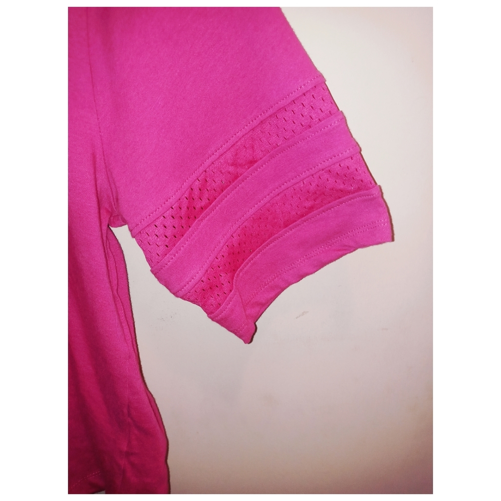 bebe sport Fuschia Sequin Short Sleeve shirt - Picture 5 of 7